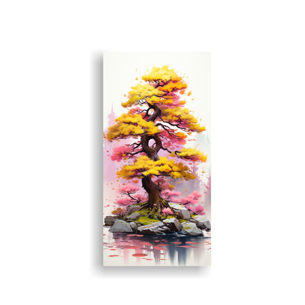 GENERICO - Cuadro Abstracto Innovador De Lienzo Con Imagen 70x140 Cm