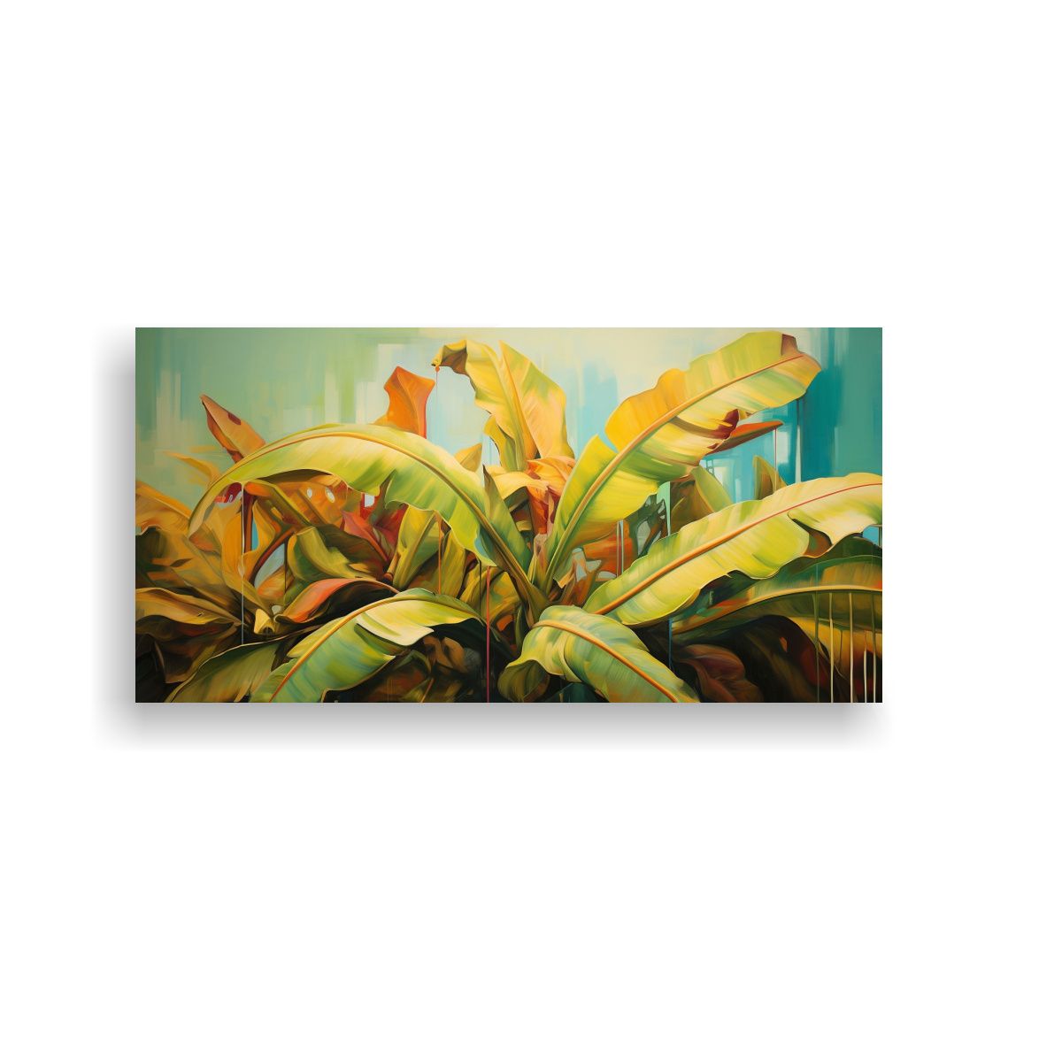 GENERICO - Cuadro Abstracto De Alta Calidad De Un Bananero 140x70 Cm