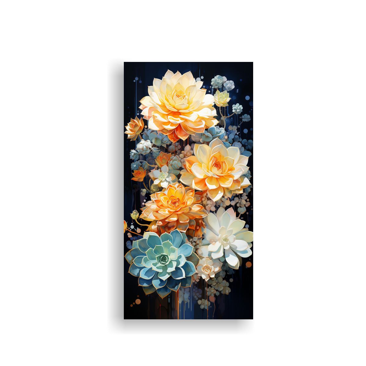 GENERICO - Cuadro Abstracto De Armonía Cromática De 70x140 Cm