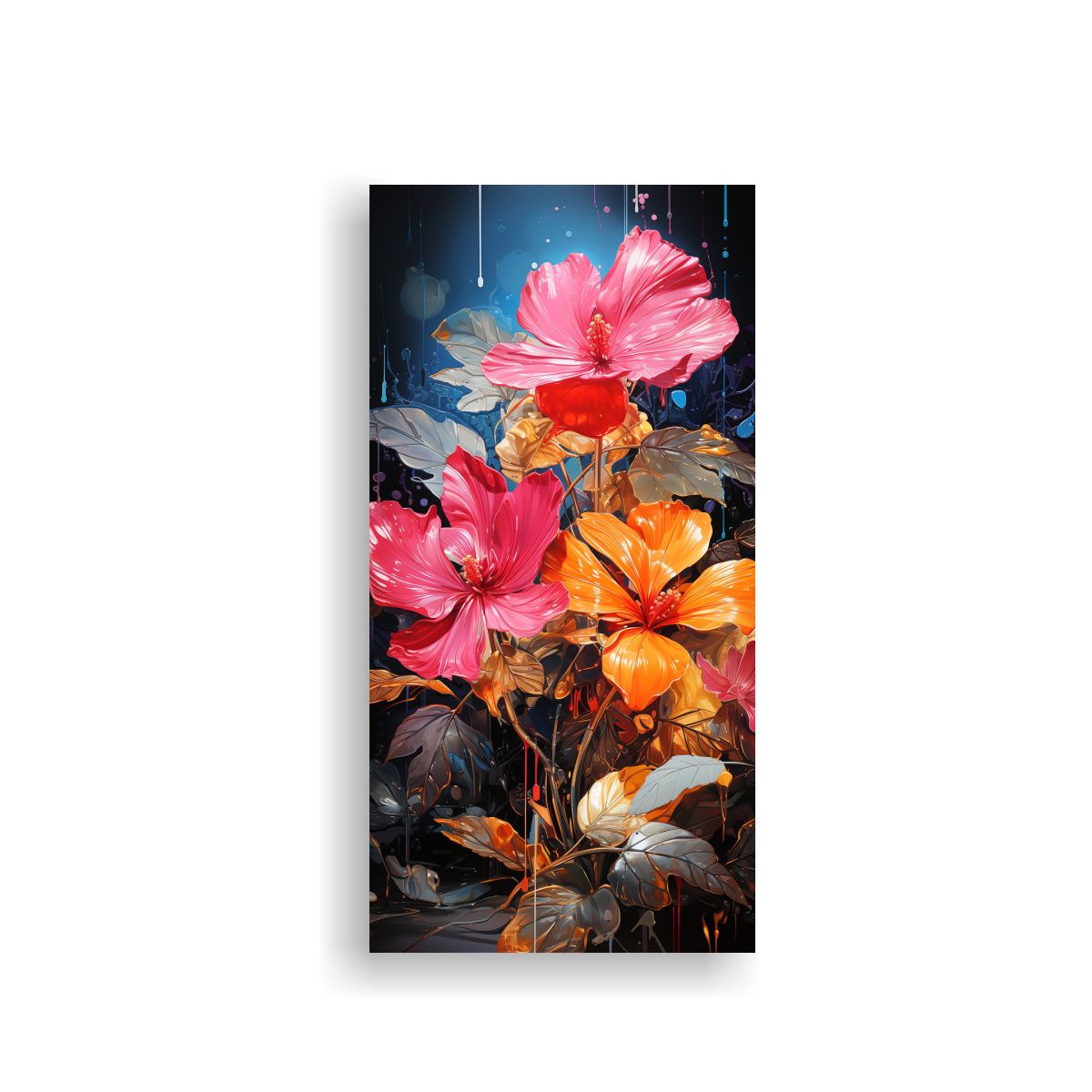 GENERICO - Cuadro Vintage Para Cocina Hojas De Banana En 70x140 Cm