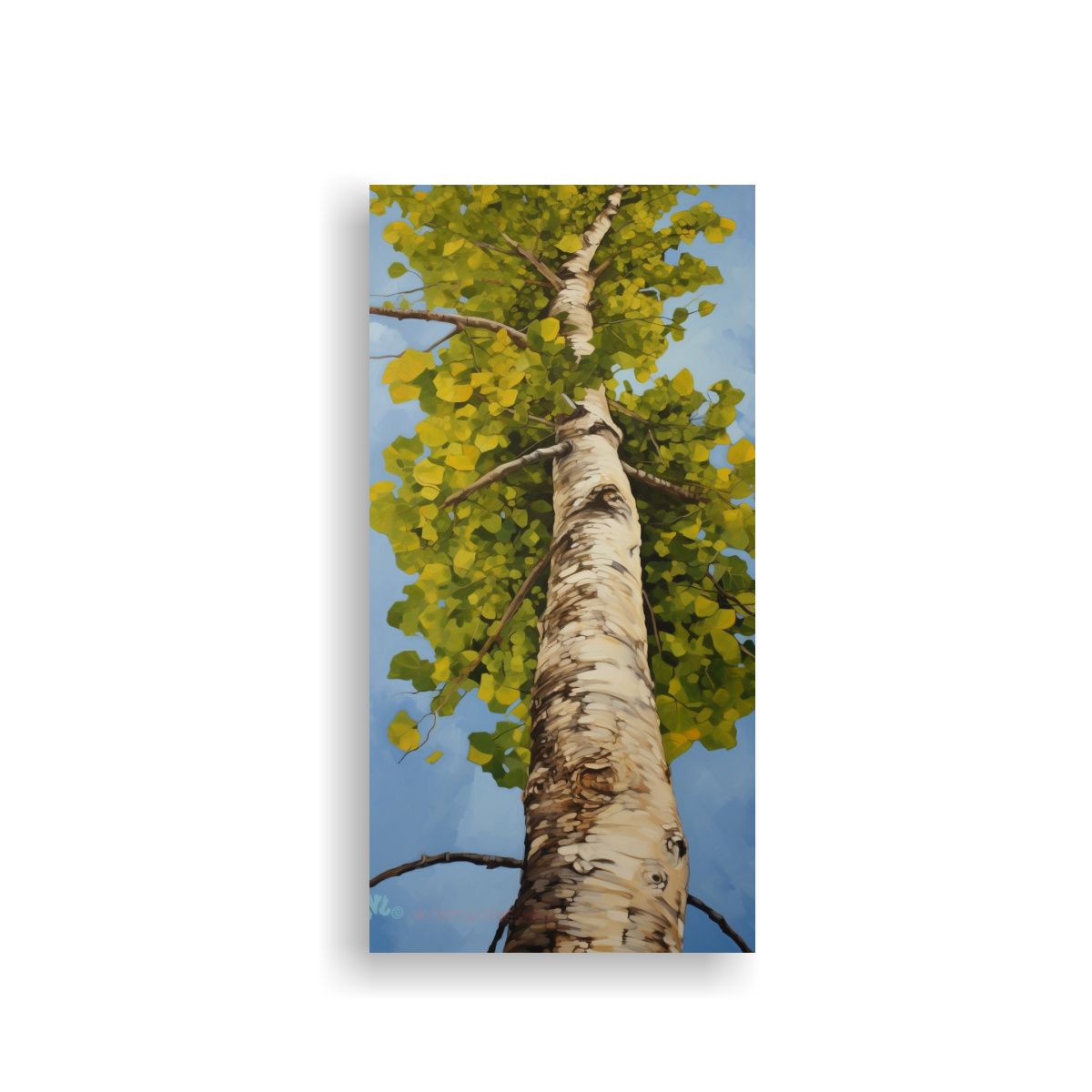 GENERICO - Pintura Abstracta De Un árbol De álamo Popular 70x140 Cm