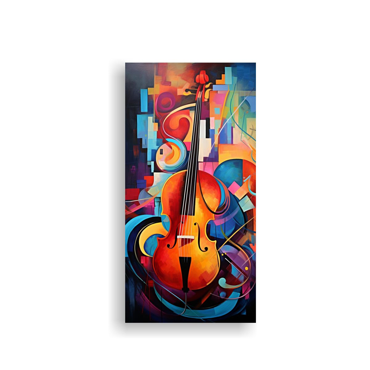 GENERICO - Cuadro Abstracto Con Detalles Intrincados 70x140 Cm