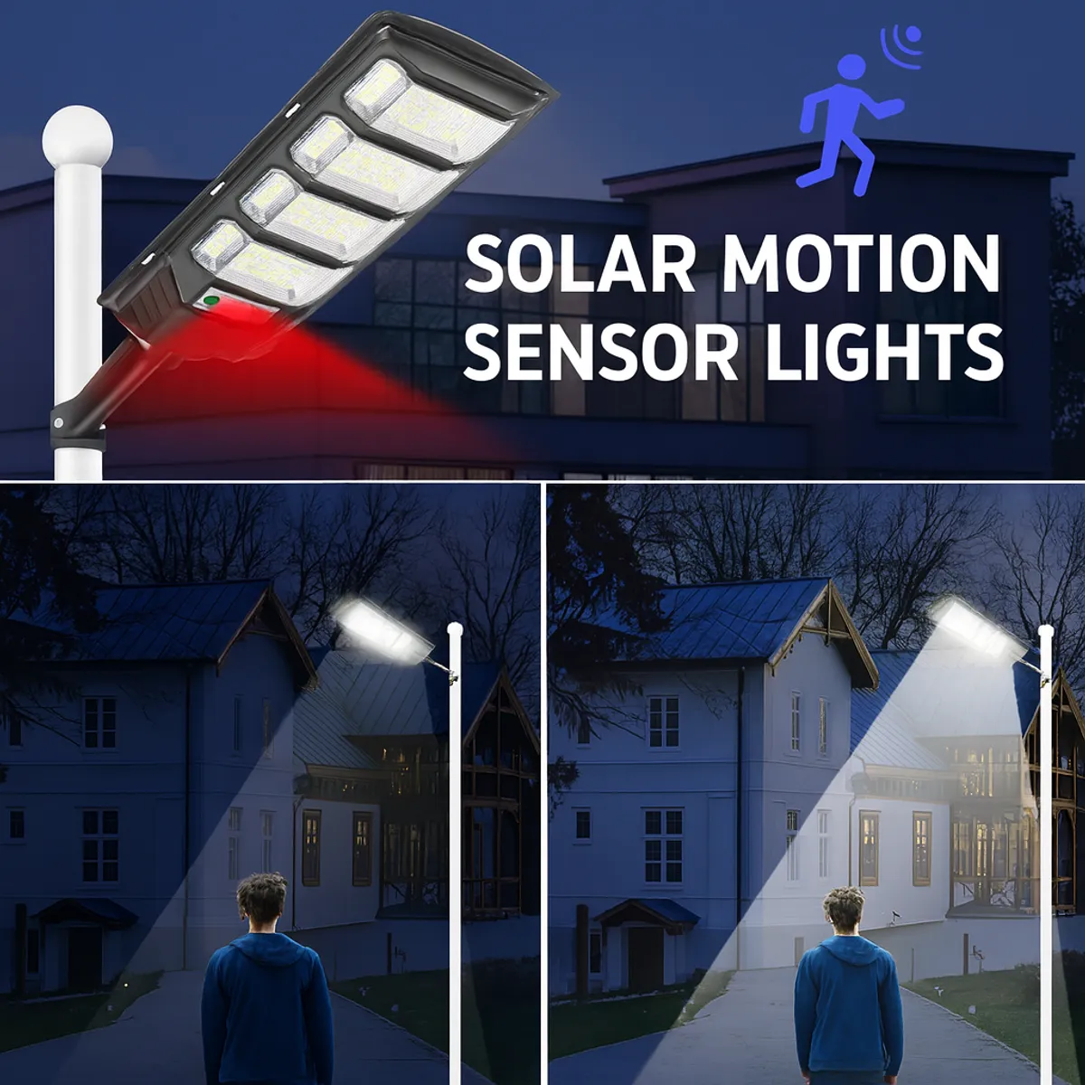 GENERICO - Foco Solar LED 800W Exterior IP65 con Control Remoto