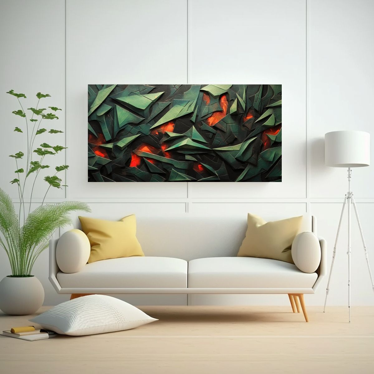 GENERICO - Pinturas Decorativas En Lienzo Mágico Sombras 120x60 Cm