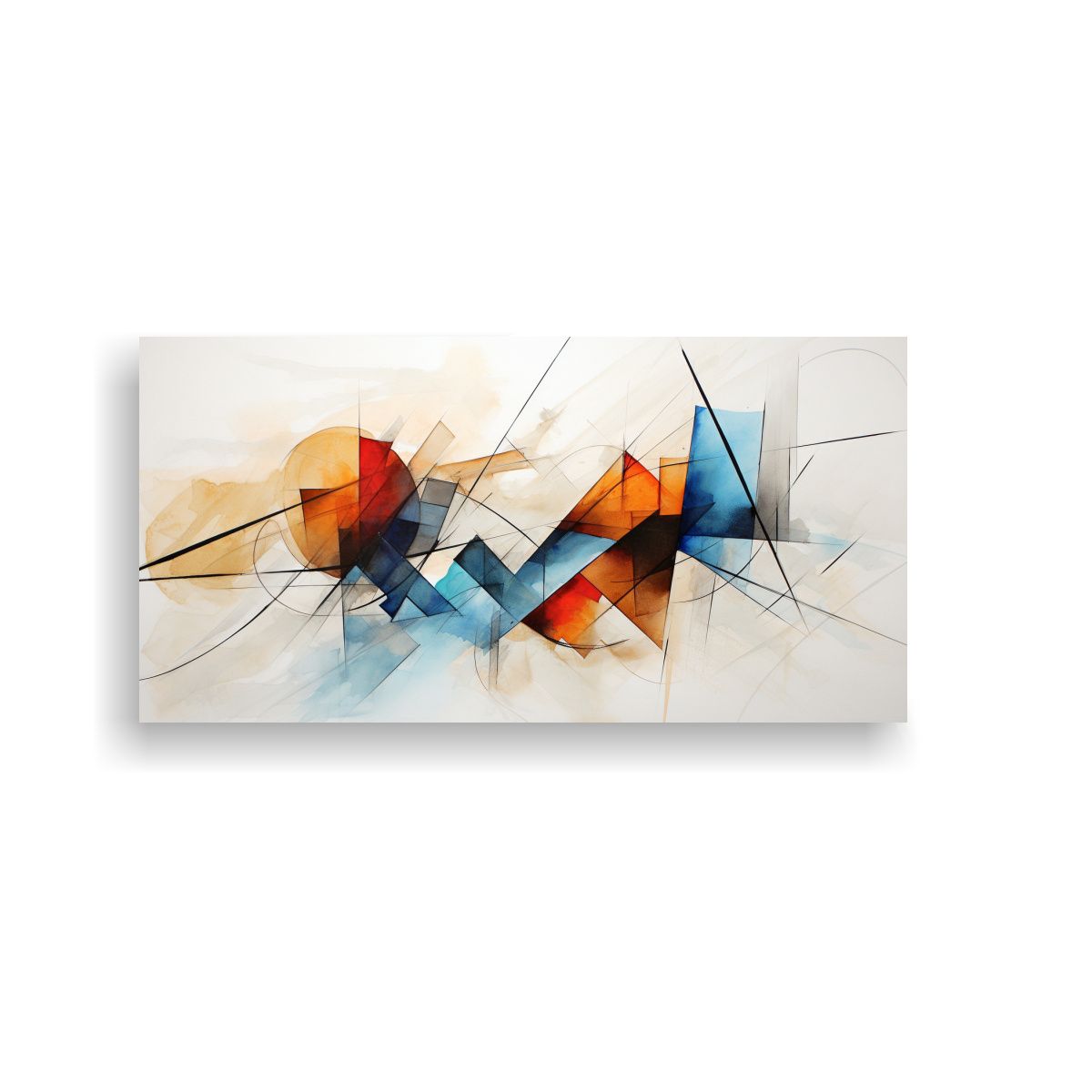 GENERICO - Cuadros Acuarela Abstractos Para Arte De Pared 120x60 Cm