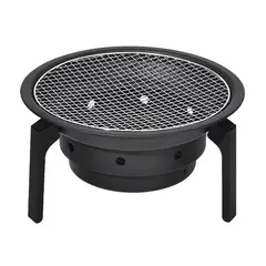 GENERICO - Parrilla A Carbón Barbacoa Portatil Camping Color Negro