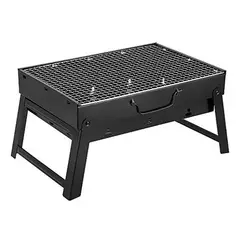GENERICO - Parrilla móvil Genérica Genérica 33cmx30cmx24cm color negro