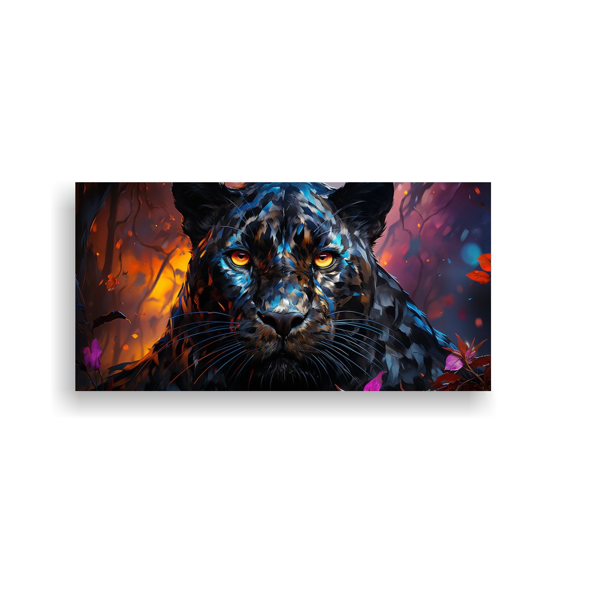 GENERICO - Arte Pared Exclusivo Cuadro Pantera Estilo 120x60 Cm