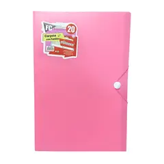 MOTARRO - Carpeta Archivadora Tamaño Oficio Con 20 Fundas Transparente