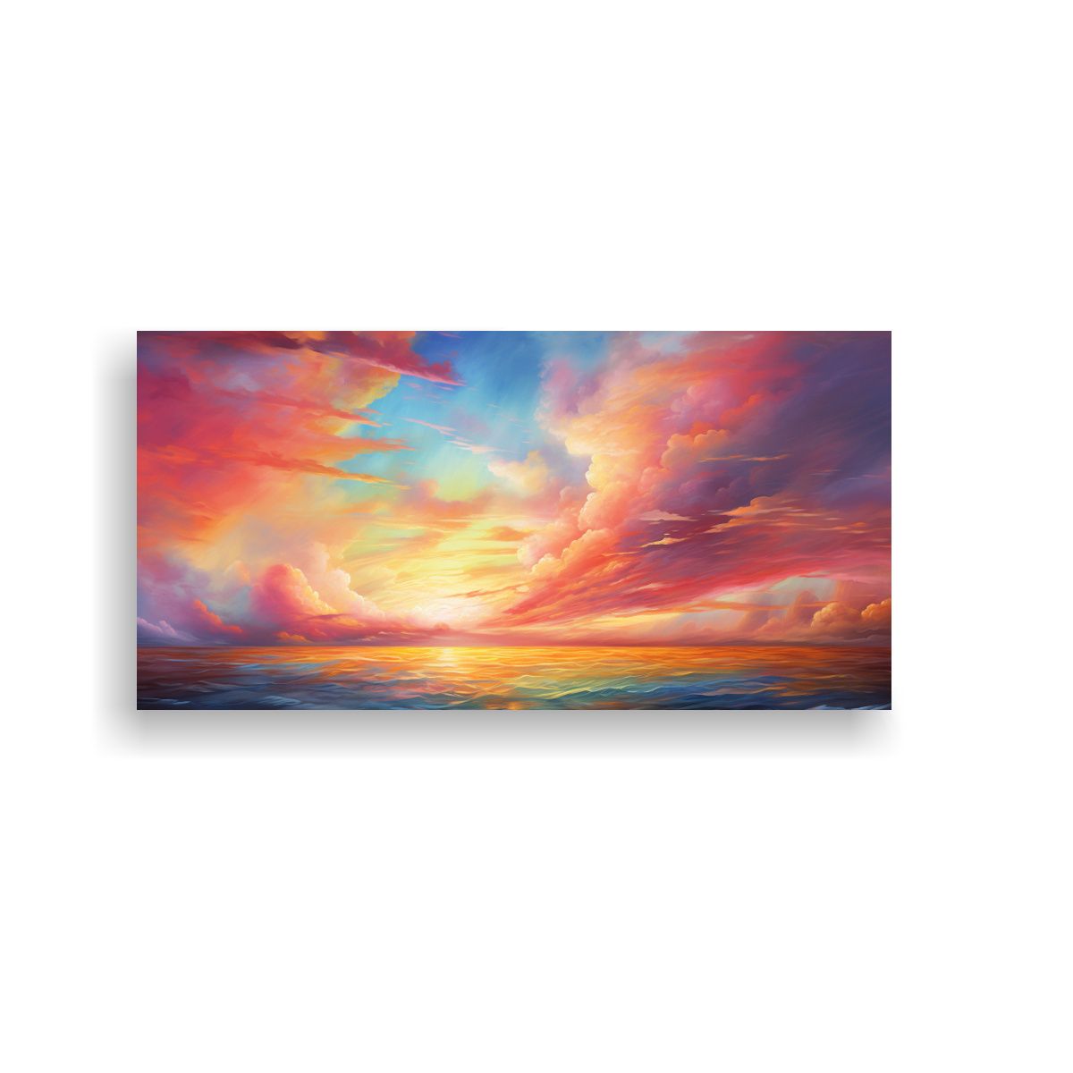 GENERICO - Pinturas Decorativas De Lienzos De Amaneceres Y 120x60 Cm.