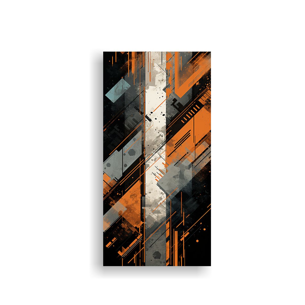 GENERICO - Arte De Pared Abstracto En Bastidor De Madera 70x140 Cm