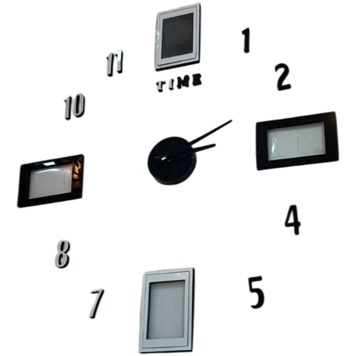 GENERICO - Reloj De Pared Y Cuadros Para Fotografías Mural 3d Moderno