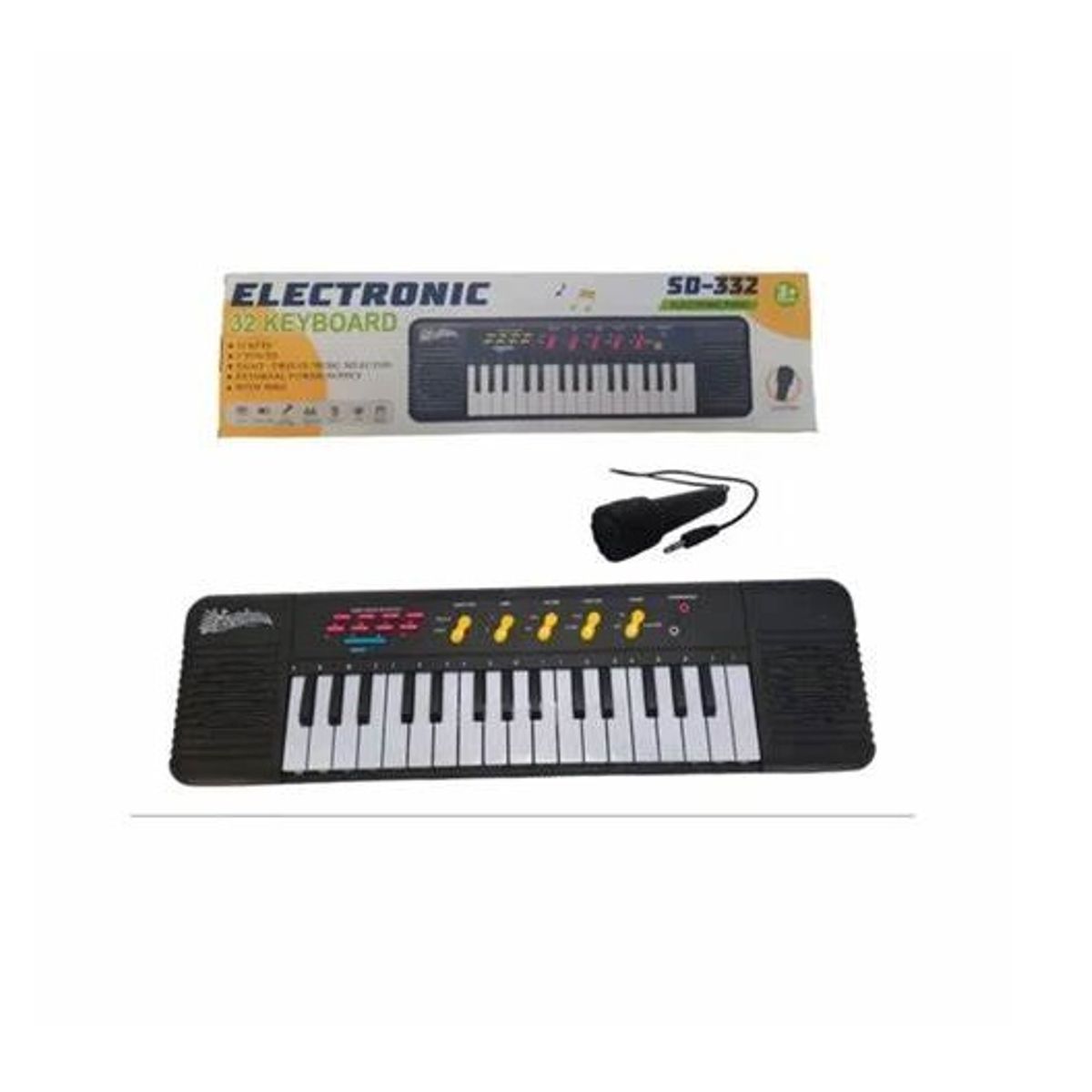 GENERICO - piano electrónico SD-332 negro 32 teclas