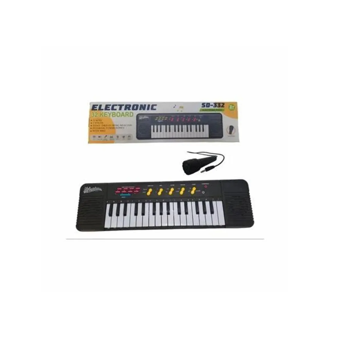 GENERICO - piano electrónico SD-332 negro 32 teclas