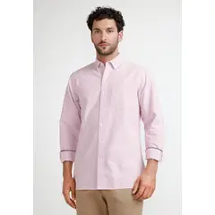 TRIAL - Camisa Rayas Hombre Beta Rojo