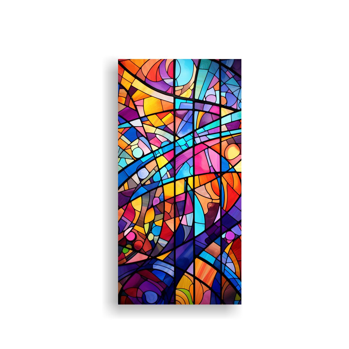 GENERICO - Cuadro Abstracto De Contraste Inspirado En 70x140 Cm