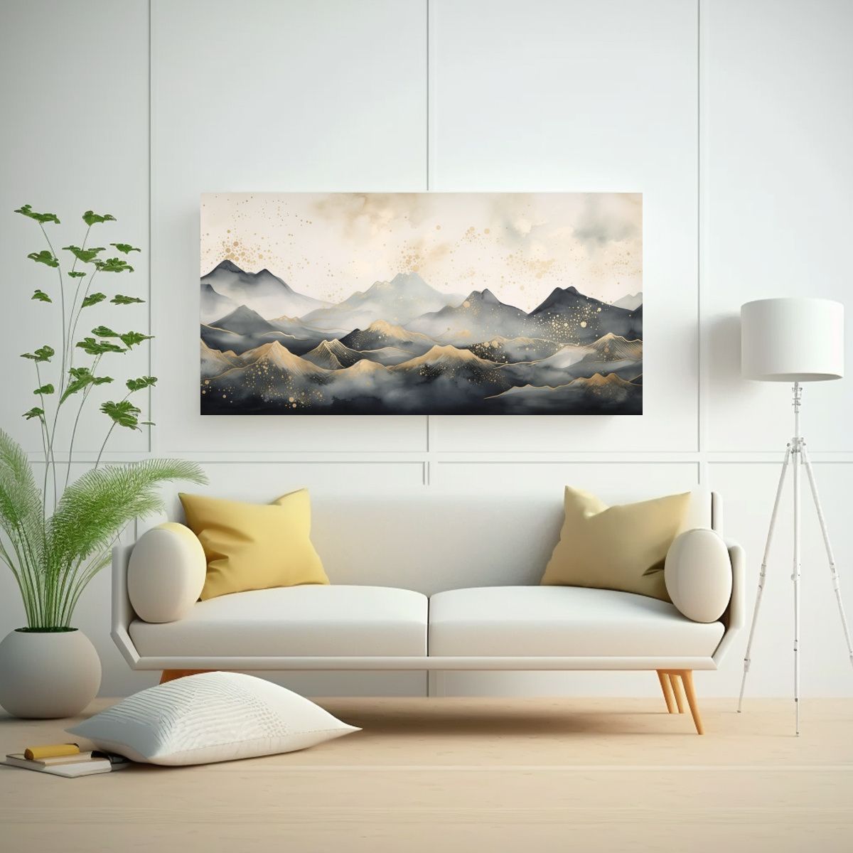 GENERICO - Pintura Decorativa Estilo Elegante De Paisaje 120x60 Cm