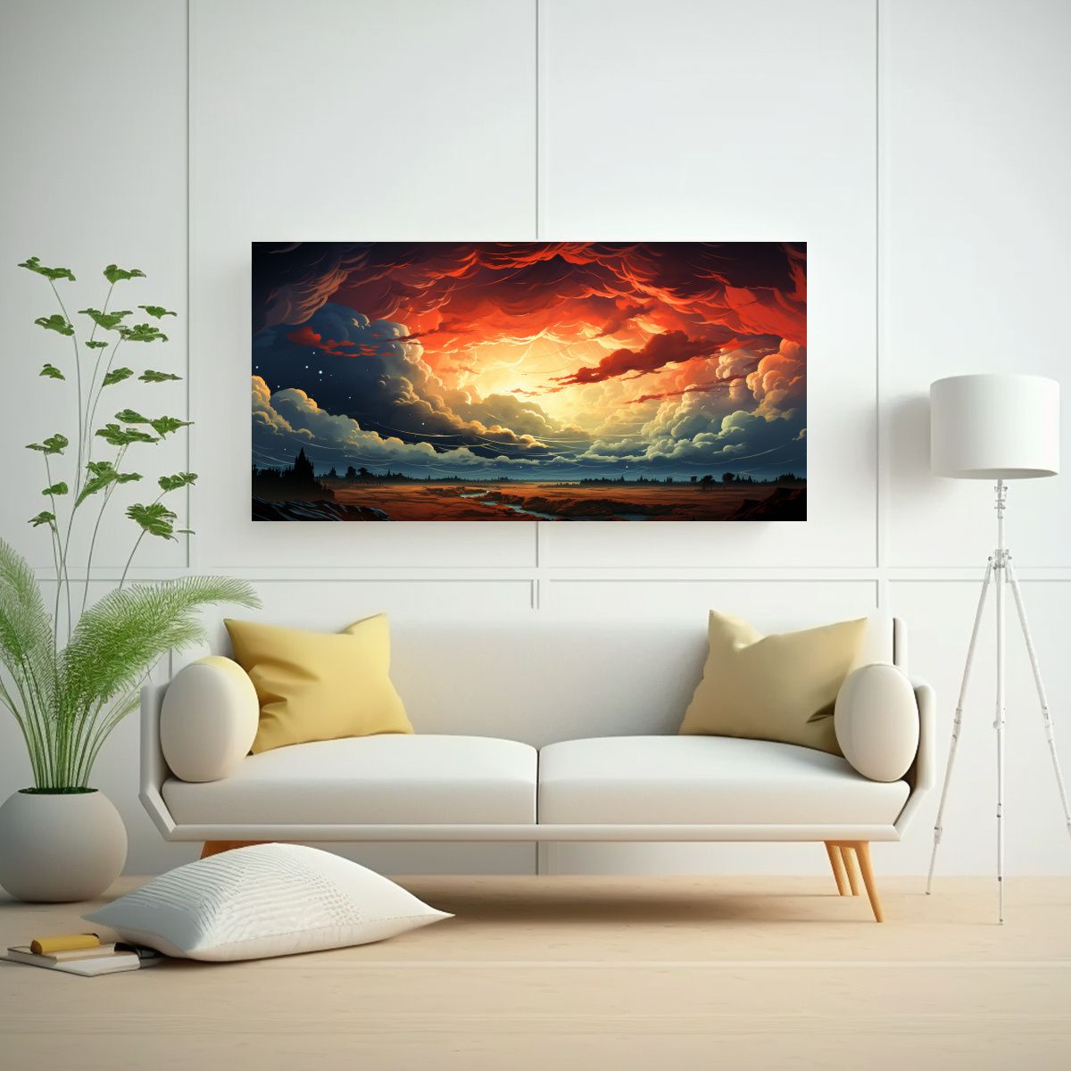 GENERICO - Pintura Decorativa De Movimiento Cultural Con 120x60 Cm