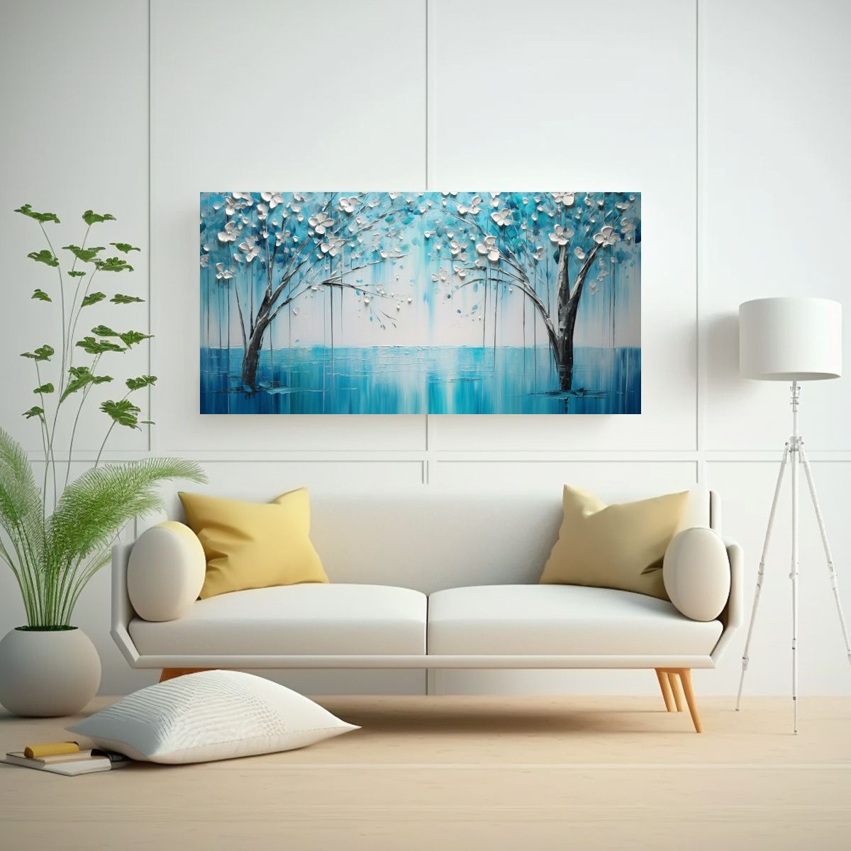 GENERICO - Cuadro Lienzo Finas Líneas Naturaleza Viva En 120x60 Cm