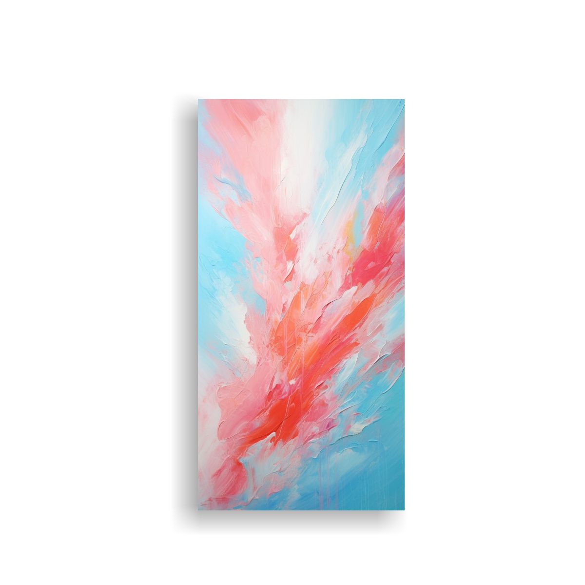 GENERICO - Pintura Abstracta En Bastidor Simplicidad Y 70x140 Cm