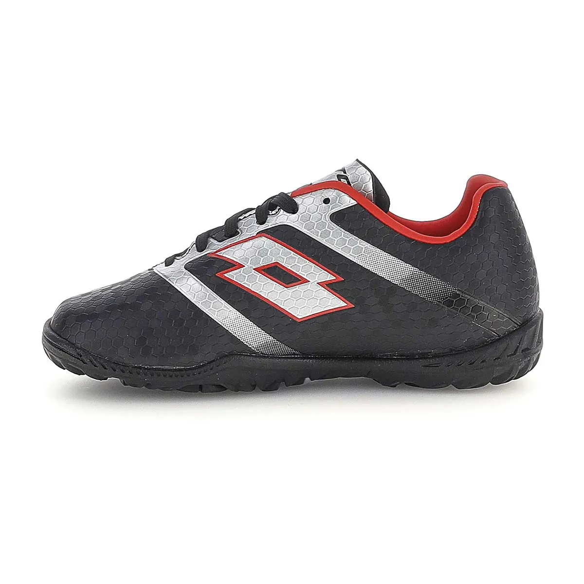 LOTTO - Zapato Baby Fútbol Juvenil Lotto-Maestro 700 TF Negro Gris