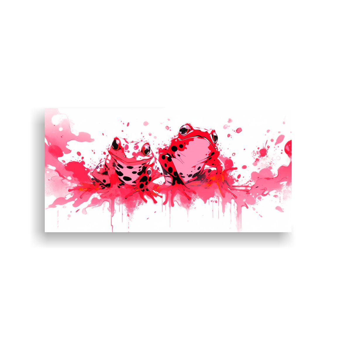 GENERICO - Pinturas Decorativas De Ranas Y Sapos En Colores 120x60 Cm