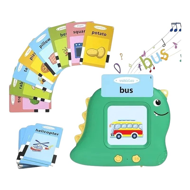GENERICO - Tablero Didáctico Con 255 Tarjetas Español-inglés Para Niños