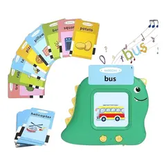 GENERICO - Tablero Didáctico Con 255 Tarjetas Español-inglés Para Niños