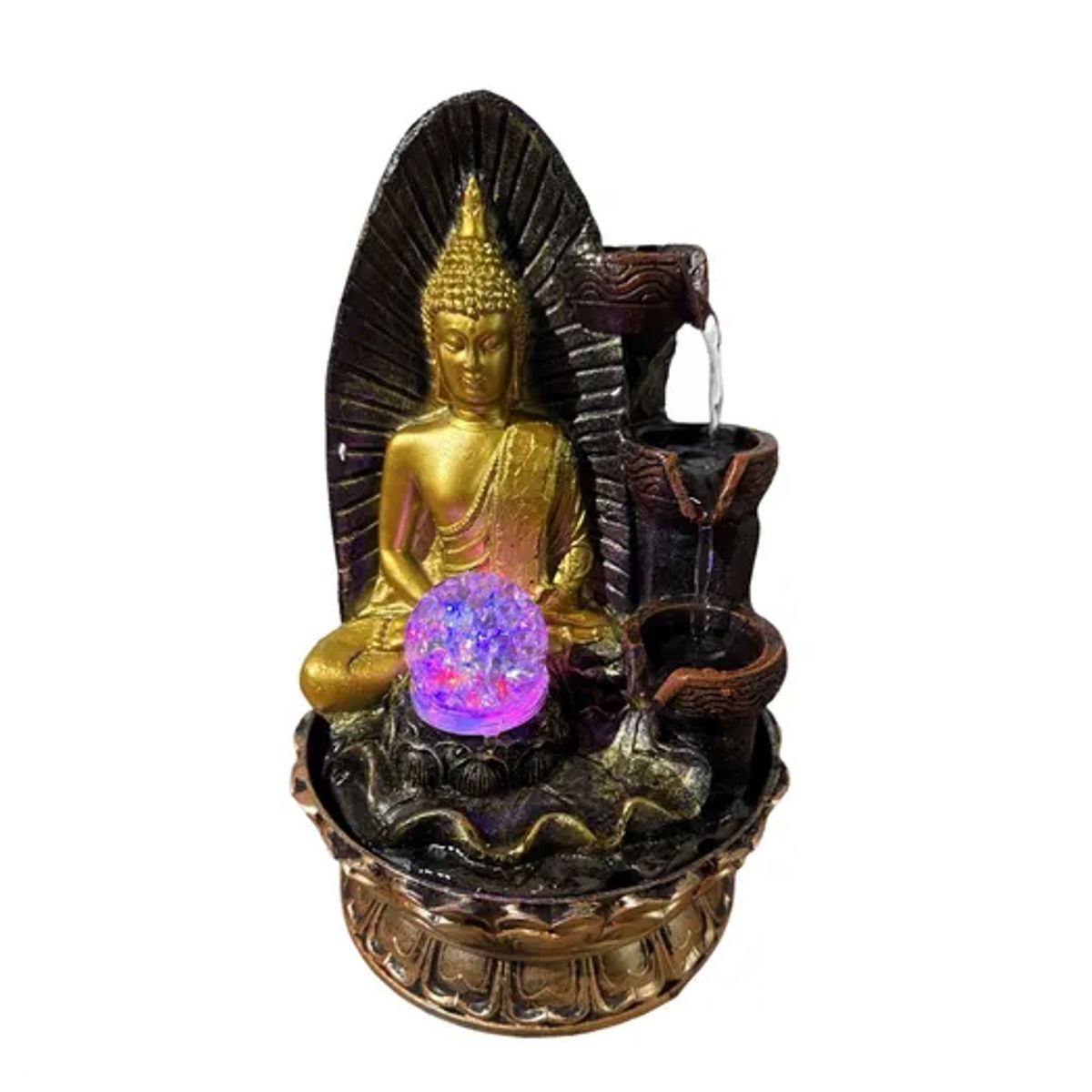 GENERICO - Estatua De Buda Cascada Para Deco Interior