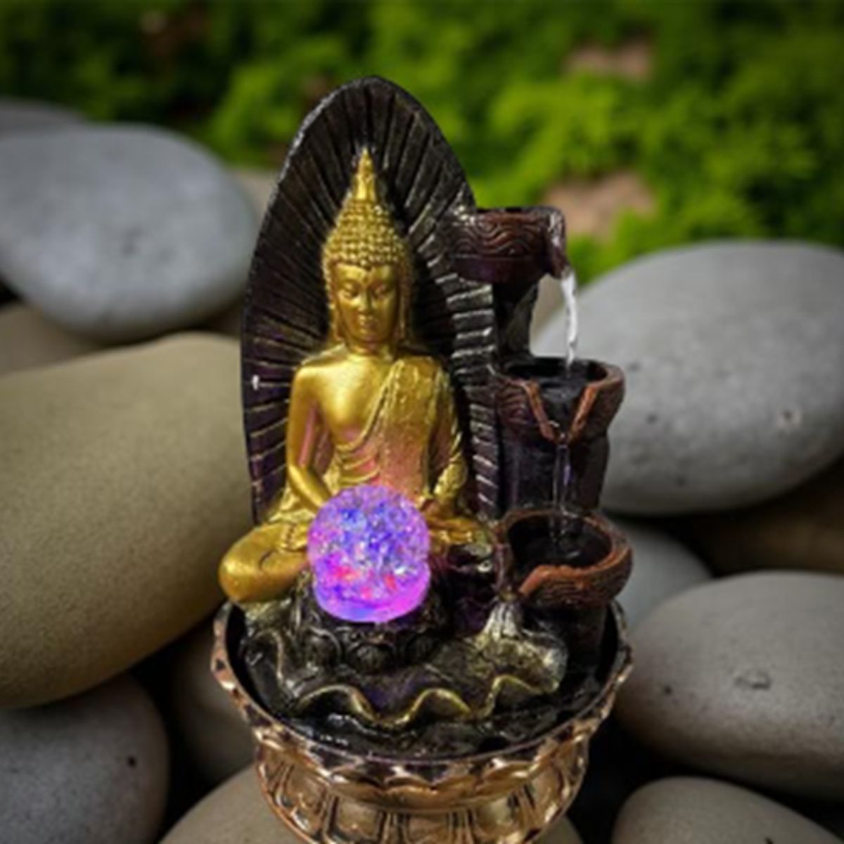 GENERICO - Estatua De Buda Cascada Para Deco Interior