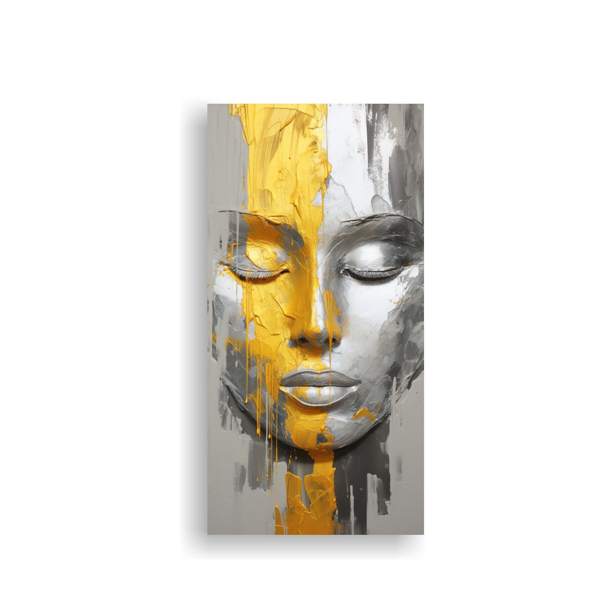 GENERICO - Cuadro Decorativo Estilo Abstracto Con La Cara De 70x140 Cm