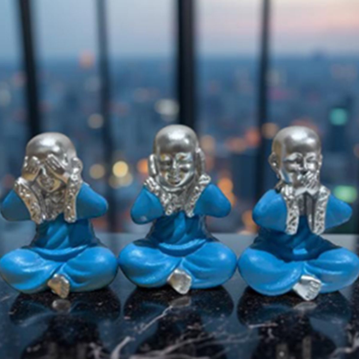 GENERICO - Set Figura Buda Csmudo Blco Peq Ji23-329ambienteyaromas