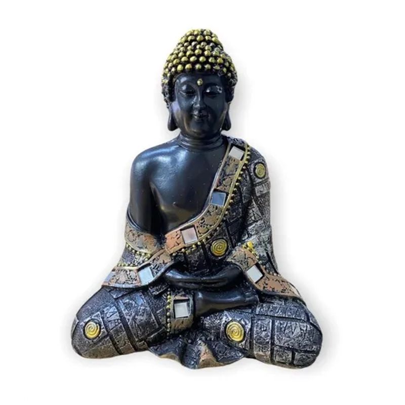 GENERICO - Figura Buda Blackgold  -  S4085