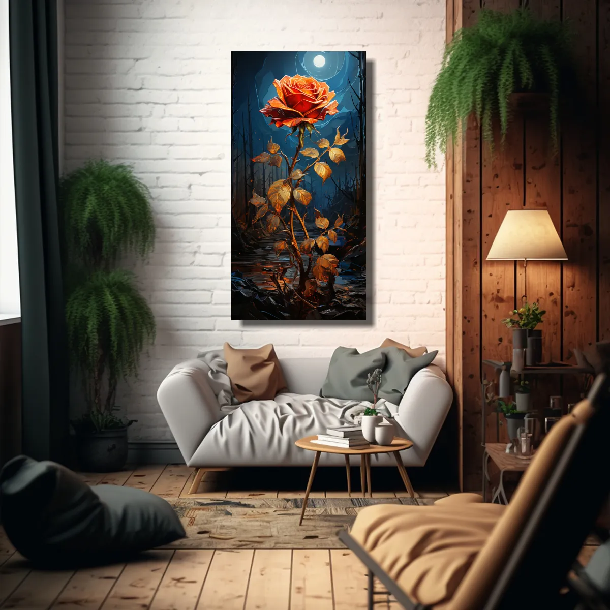 GENERICO - Cuadro Decorativo Estilo Van Gogh Con 70x140 Cm