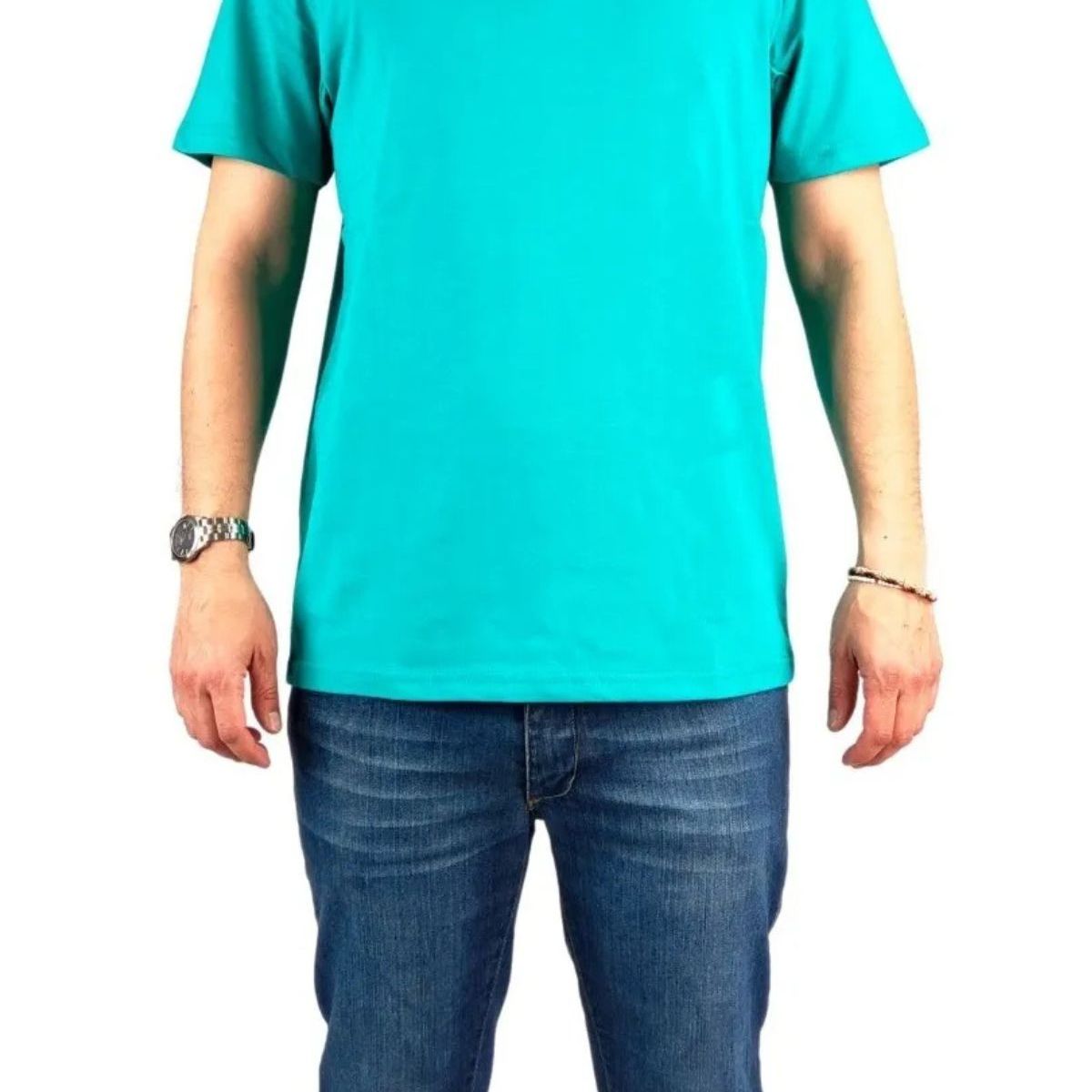 LOOK SHOP - Polera Manga Corta Algodón Para Estampar M A Xxxl M01