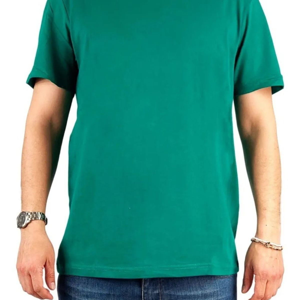 LOOK SHOP - Polera Manga Corta Algodón Para Estampar M A Xxxl M01
