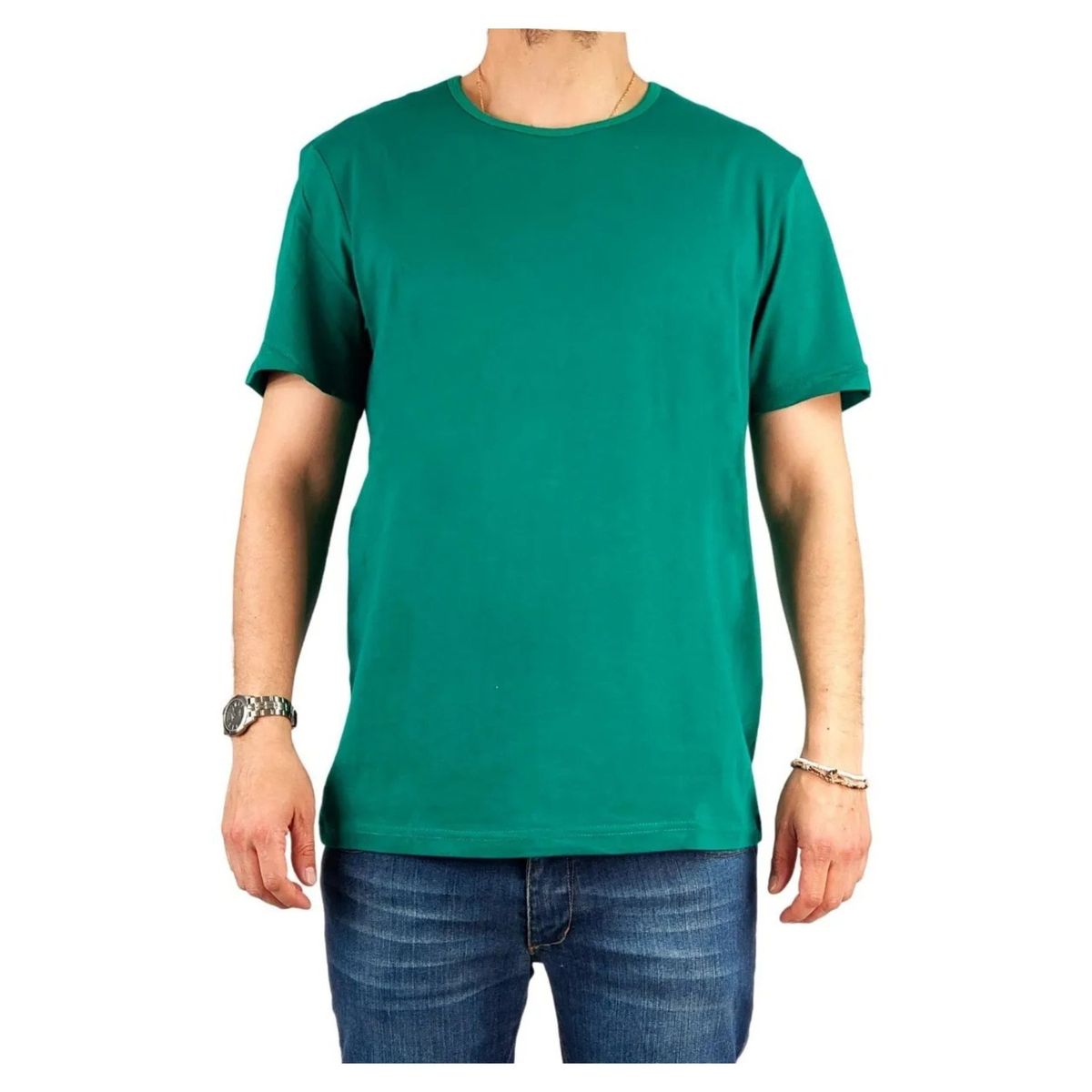 LOOK SHOP - Polera Manga Corta Algodón Para Estampar M A Xxxl M01