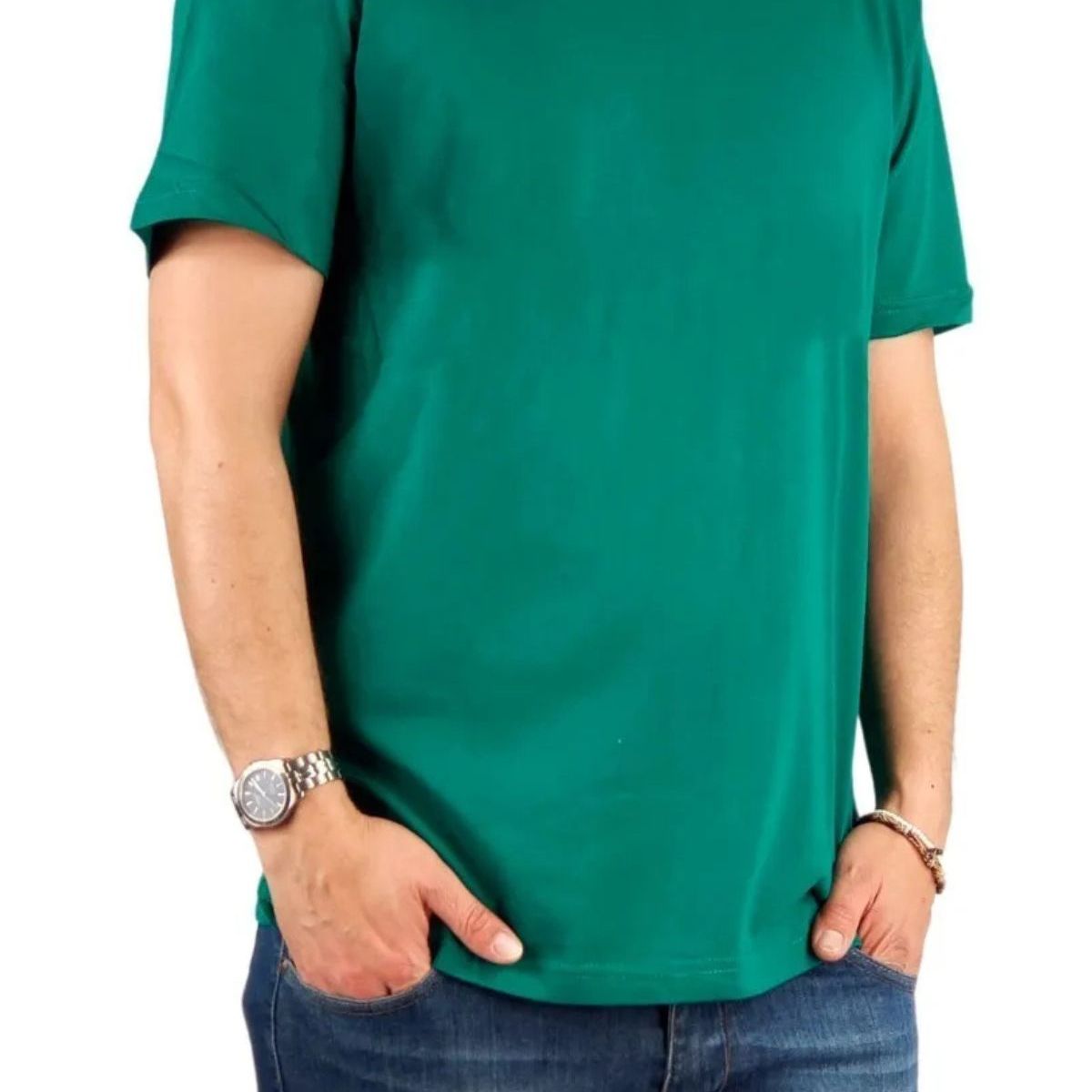 LOOK SHOP - Polera Manga Corta Algodón Para Estampar M A Xxxl M01