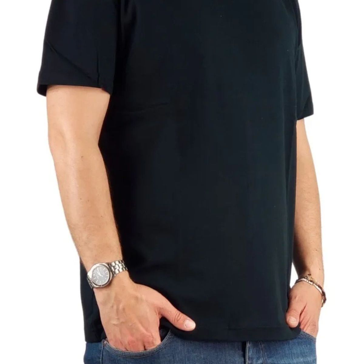 LOOK SHOP - Polera Manga Corta Algodón Para Estampar M A Xxxl M01