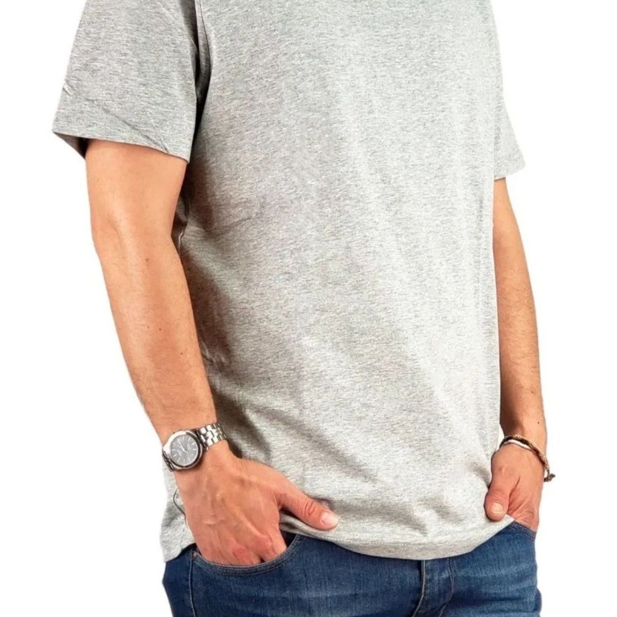 LOOK SHOP - Polera Manga Corta Algodón Para Estampar M A Xxxl M01