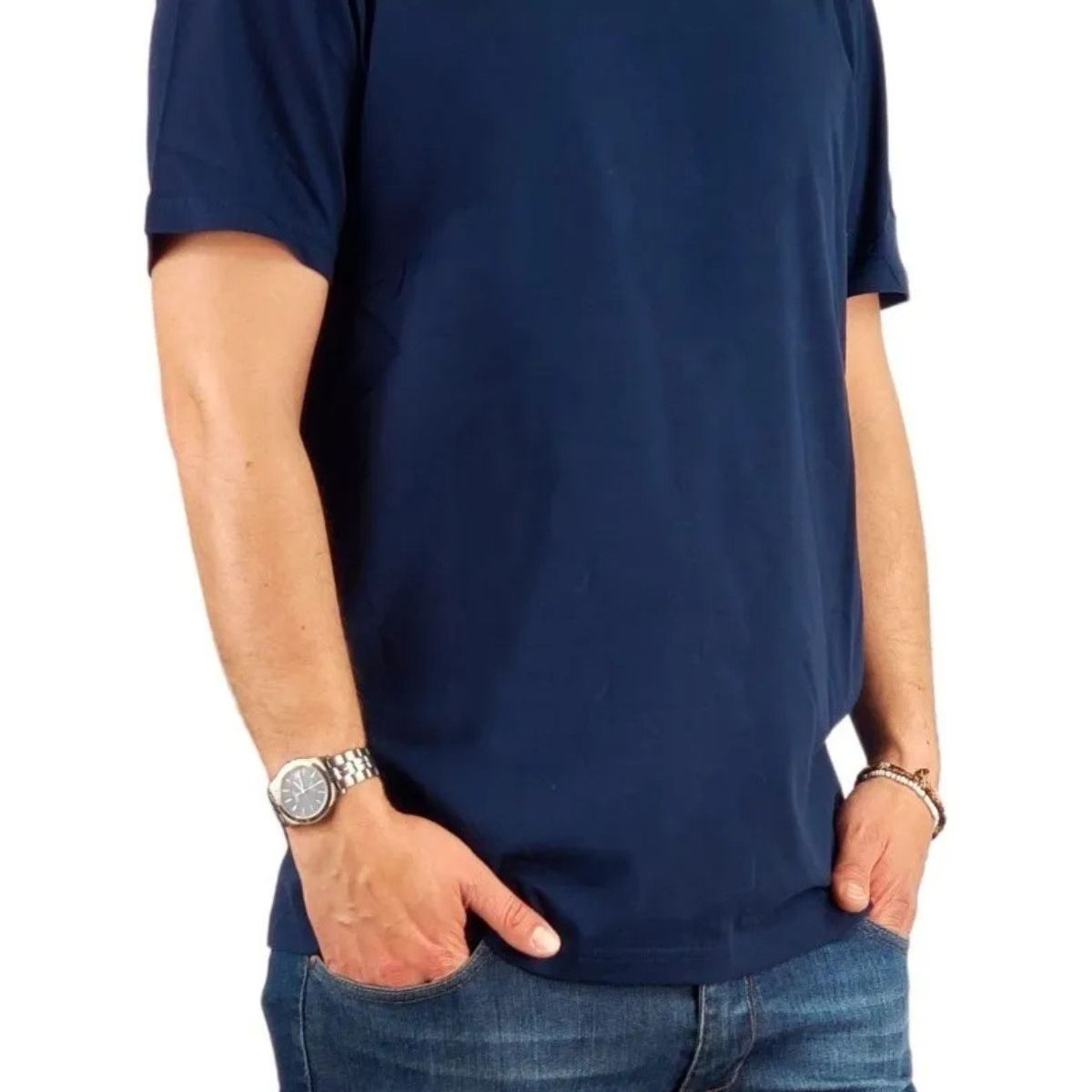 LOOK SHOP - Polera Manga Corta Algodón Para Estampar M A Xxxl M01