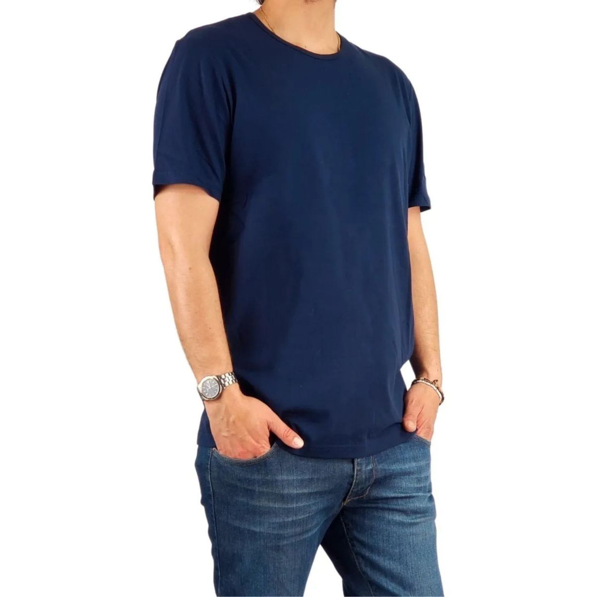 LOOK SHOP - Polera Manga Corta Algodón Para Estampar M A Xxxl M01