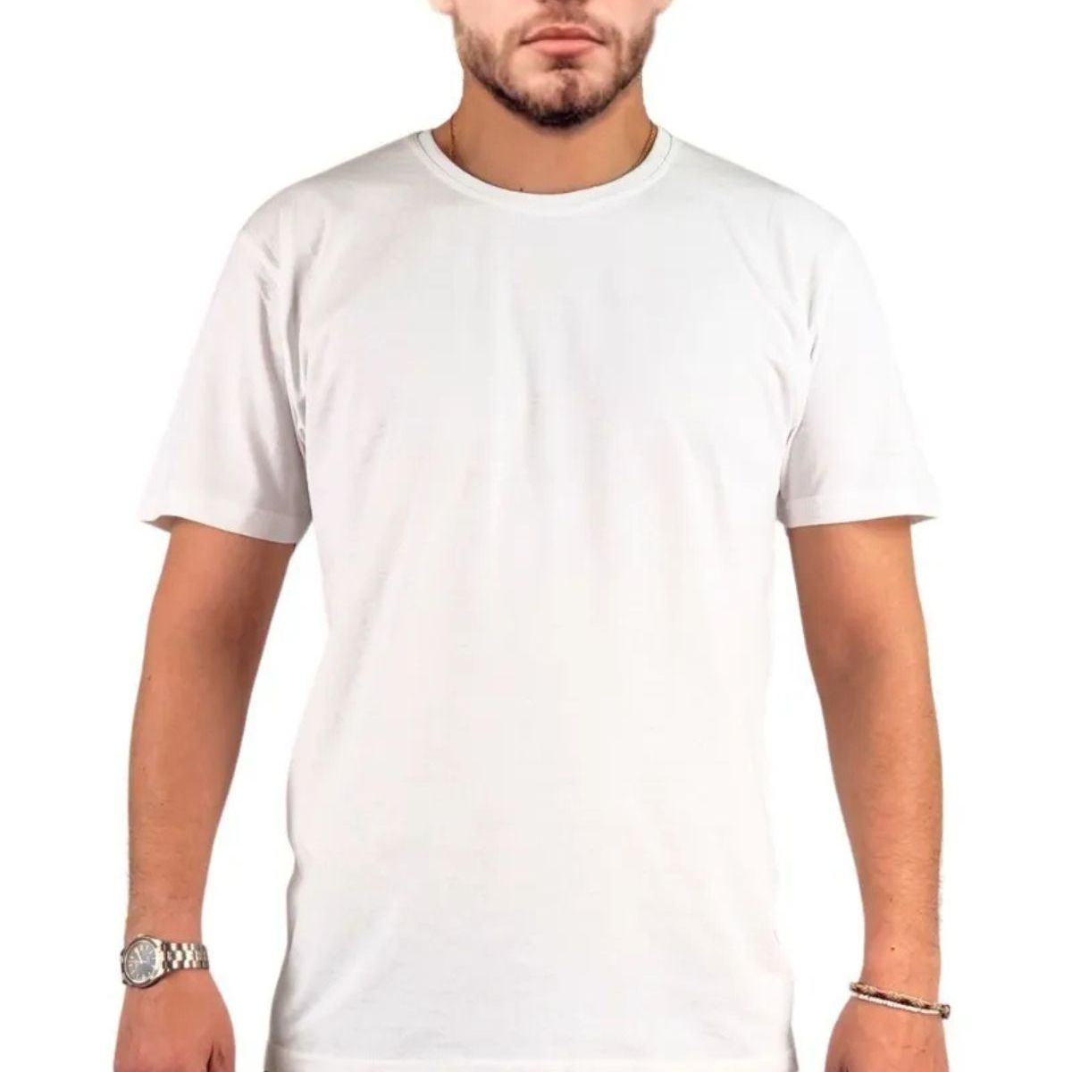 LOOK SHOP - Polera Manga Corta Algodón Para Estampar M A Xxxl M01