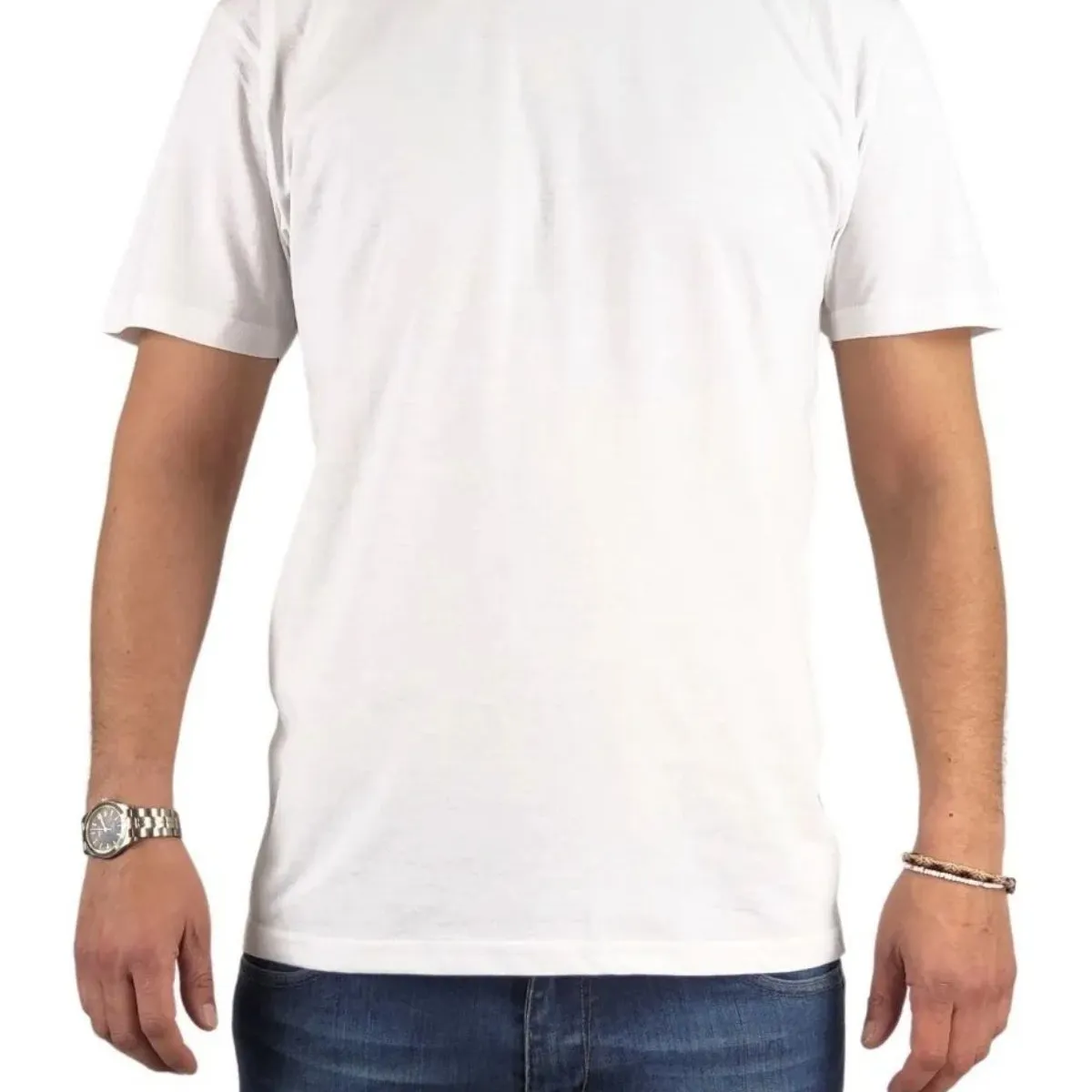 LOOK SHOP - Polera Manga Corta Algodón Para Estampar M A Xxxl M01