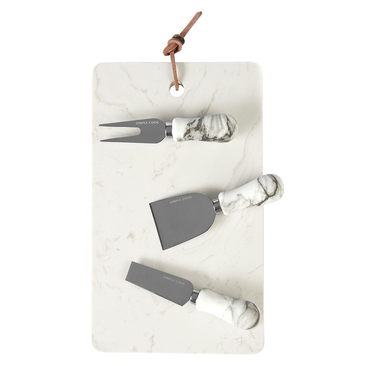 SIMPLECOOK - Set Tabla Para Quesos Simple Cook Silver