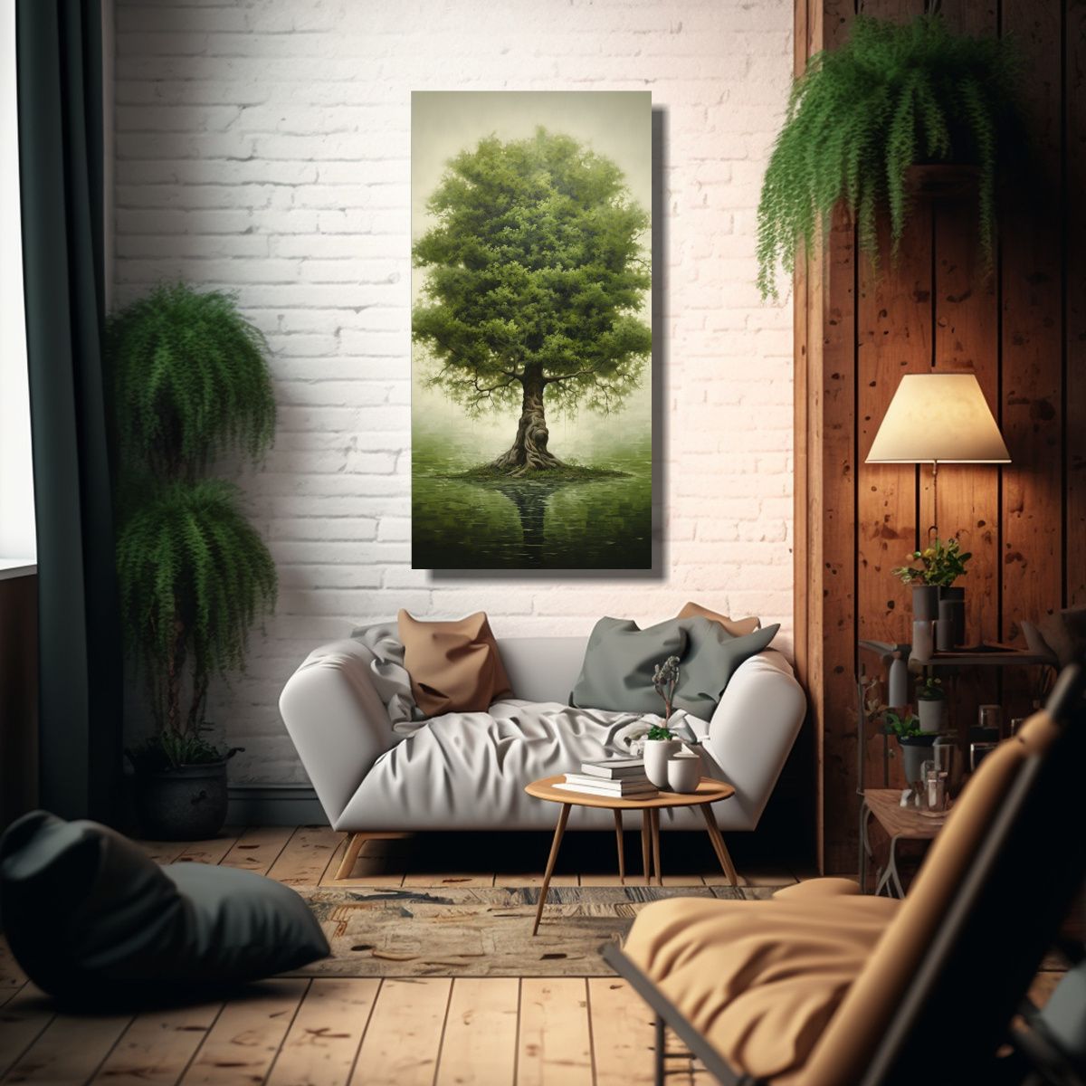 GENERICO - Arte De Pared Tema Impresionante Pintura 70x140 Cm