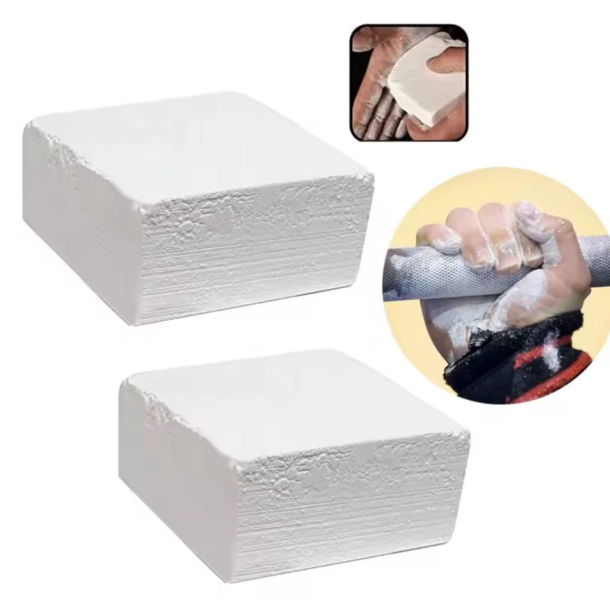 GENERICO - Magnesio Deportivo Para Calistenia Pack 8 Bloques