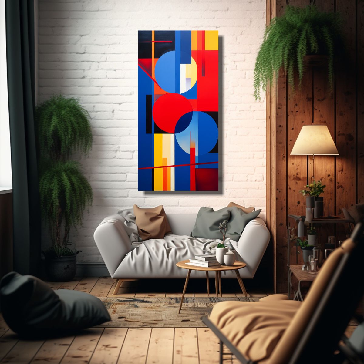 GENERICO - Pintura Innovadora En Tela Con Abstracción 70x140 Cm