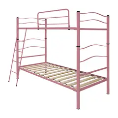 FUTONES Y MUEBLES - Camarote desmontable DOS 1 plaza Rosado