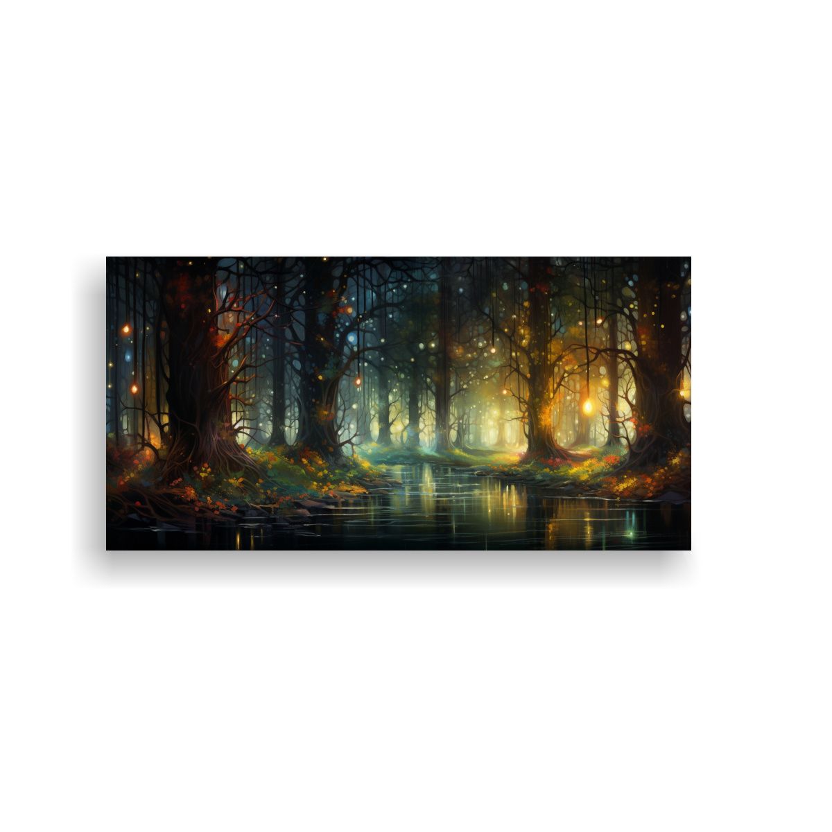 GENERICO - Pinturas De Decoración De Lienzo Hermoso Bosque 120x60 Cm